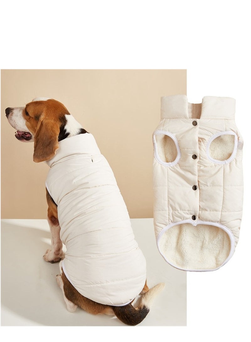 Loquat سترة شتوية للكلاب من سكواليتي باللون الأبيض - Image 2