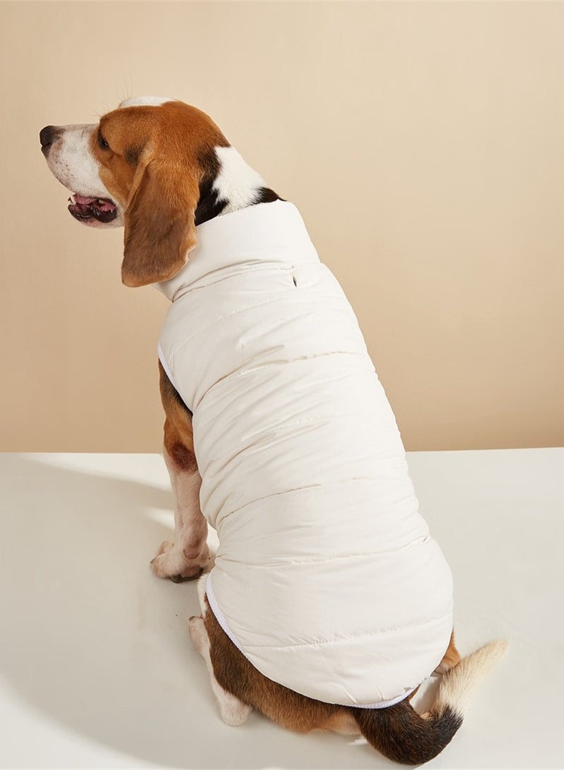 Loquat سترة شتوية للكلاب من سكواليتي باللون الأبيض - Image 1