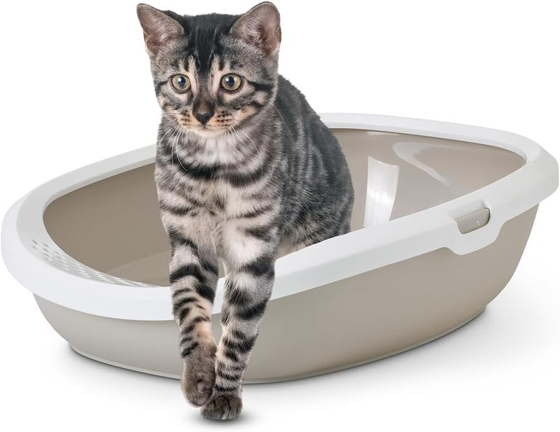 Savic Cat litter tray Gizmo mocha L 52x39.5x15cm - Image 1