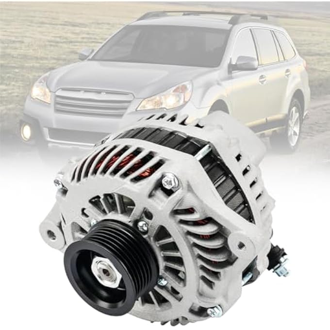 LONGKEES Alternator 12 V 110 A FIT Subaru Outback 2010-2012 & Legacy 2010-2012 2.5 L 6-Groove CW Replaces 11409N 12996 400-48195 90-27-3404 - Image 1