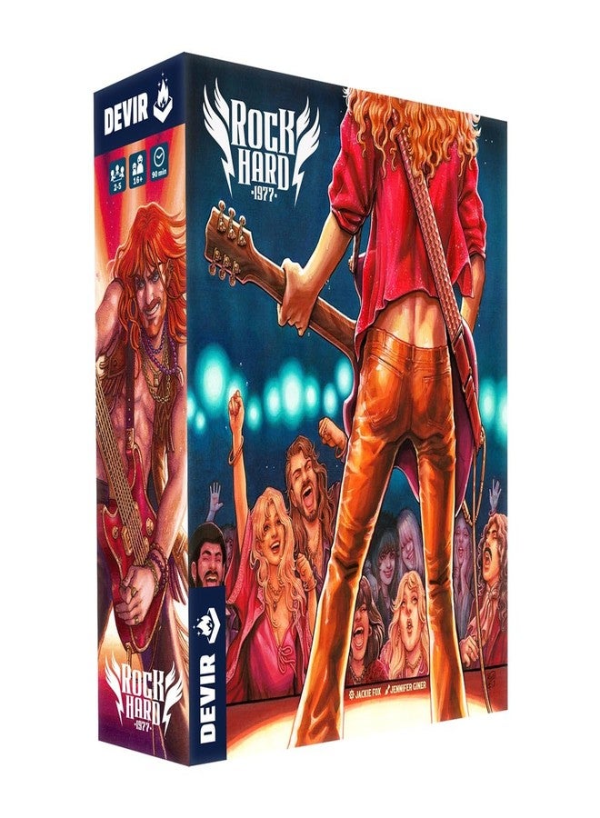 Devir - Rock Hard: 1977 Board Game, Music Industry Strategy Game with Worker Placement, Rock Band Simulation Game for Teens and Adults, Ages 16+, 2–5 Players, 90 Playtime, (English Version) - Image 1