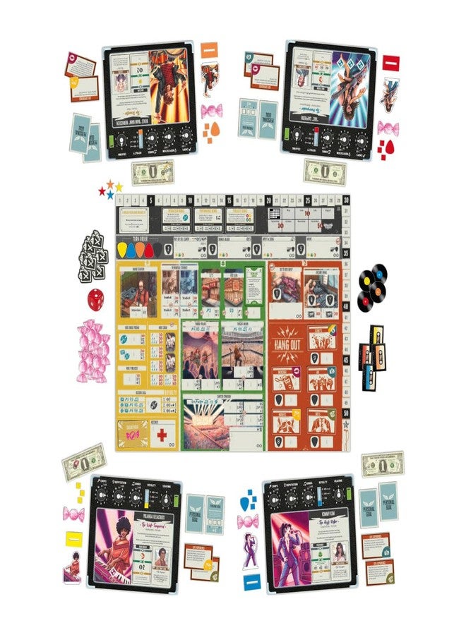 Devir - Rock Hard: 1977 Board Game, Music Industry Strategy Game with Worker Placement, Rock Band Simulation Game for Teens and Adults, Ages 16+, 2–5 Players, 90 Playtime, (English Version) - Image 3