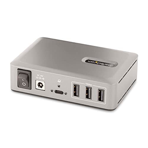 Startech.com StarTechcom 10Port USBC Hub 8X USBA2x USBC SelfPowered w65W Power Supply USB 31 10Gbps DesktopLaptop USB Hub wUSBIF Certified 3ft Locking Cable USB C Splitter TAA - Image 3