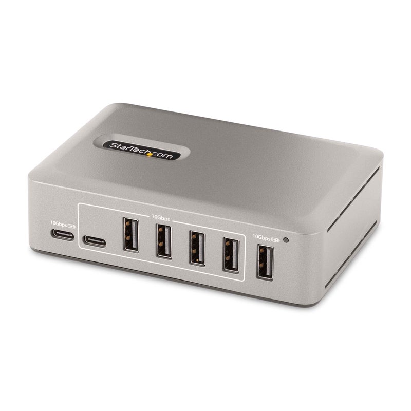 Startech.com StarTechcom 10Port USBC Hub 8X USBA2x USBC SelfPowered w65W Power Supply USB 31 10Gbps DesktopLaptop USB Hub wUSBIF Certified 3ft Locking Cable USB C Splitter TAA - Image 2