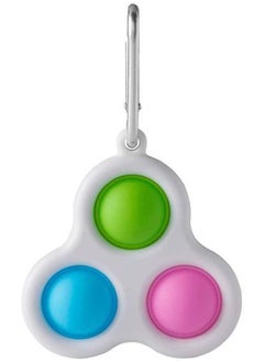 Generic Key Chain Ring Simple Dimple Fidget Toys 3 Pops multicolour  - Image 3