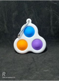 Generic Key Chain Ring Simple Dimple Fidget Toys 3 Pops multicolour  - Image 5