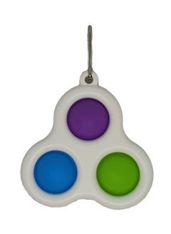 Generic Key Chain Ring Simple Dimple Fidget Toys 3 Pops multicolour  - Image 4