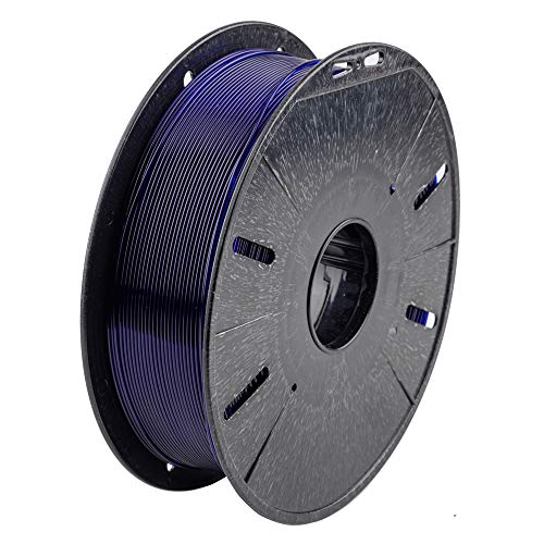 Tesseract Premium PLA + 1.75mm 3D Printing Filament | Dimensional Accuracy +/- 0.03mm | Compatible with Most FDM Printers | 1 KG 3D Printer Filament - PLA Glass Blue (Quantity 1) - Image 1