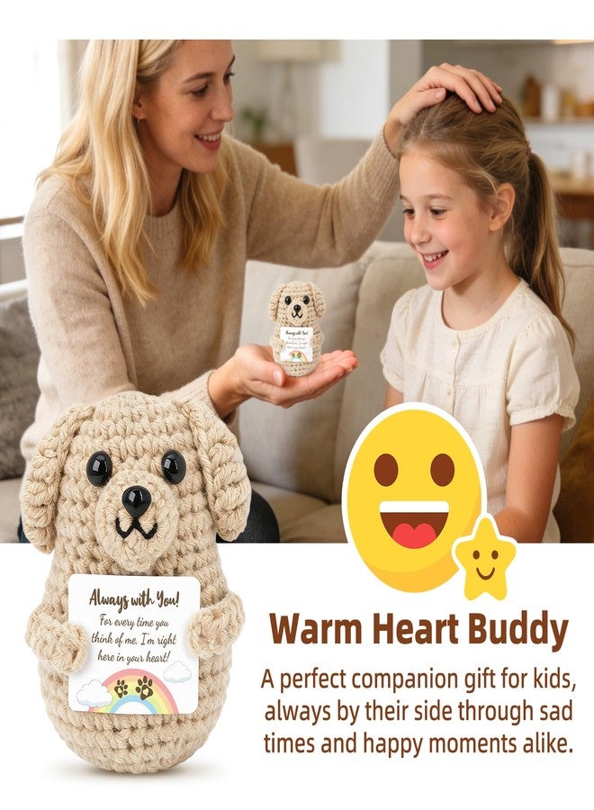 Oiiyee Emotional Support Crochet - Always with You, Dog Memorial Gifts for Loss of Dog Sympathy, Pet Memorial, Comfort Gifts for Women, Best Friend, Sister, Loved one, Daughter (Golden Retriever) - Image 4
