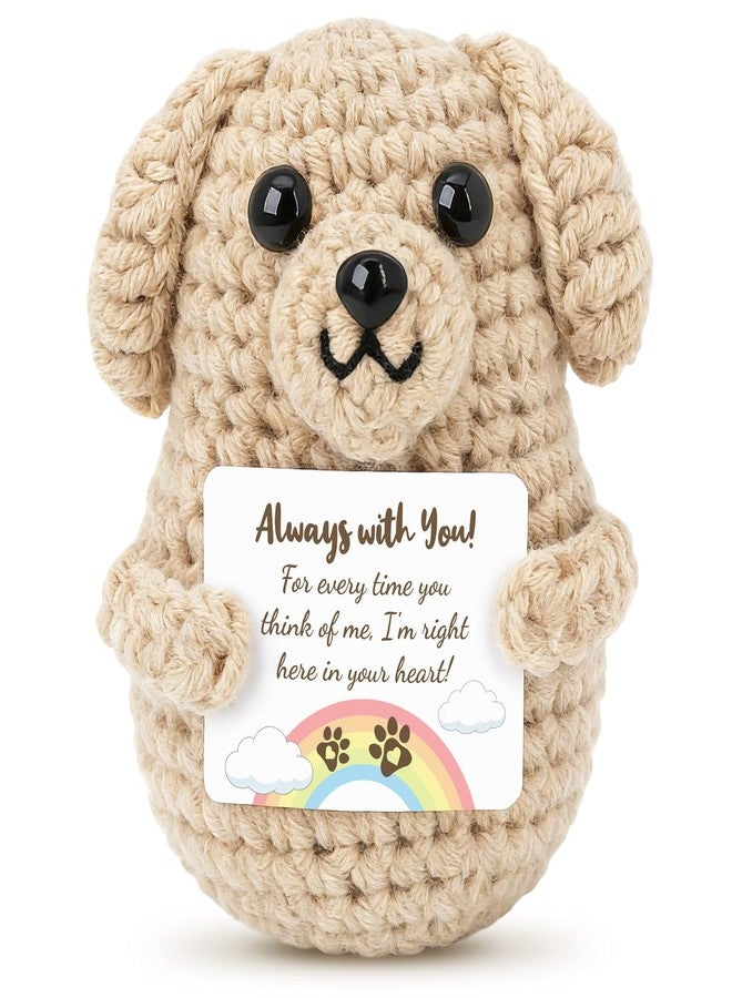 Oiiyee Emotional Support Crochet - Always with You, Dog Memorial Gifts for Loss of Dog Sympathy, Pet Memorial, Comfort Gifts for Women, Best Friend, Sister, Loved one, Daughter (Golden Retriever) - Image 1