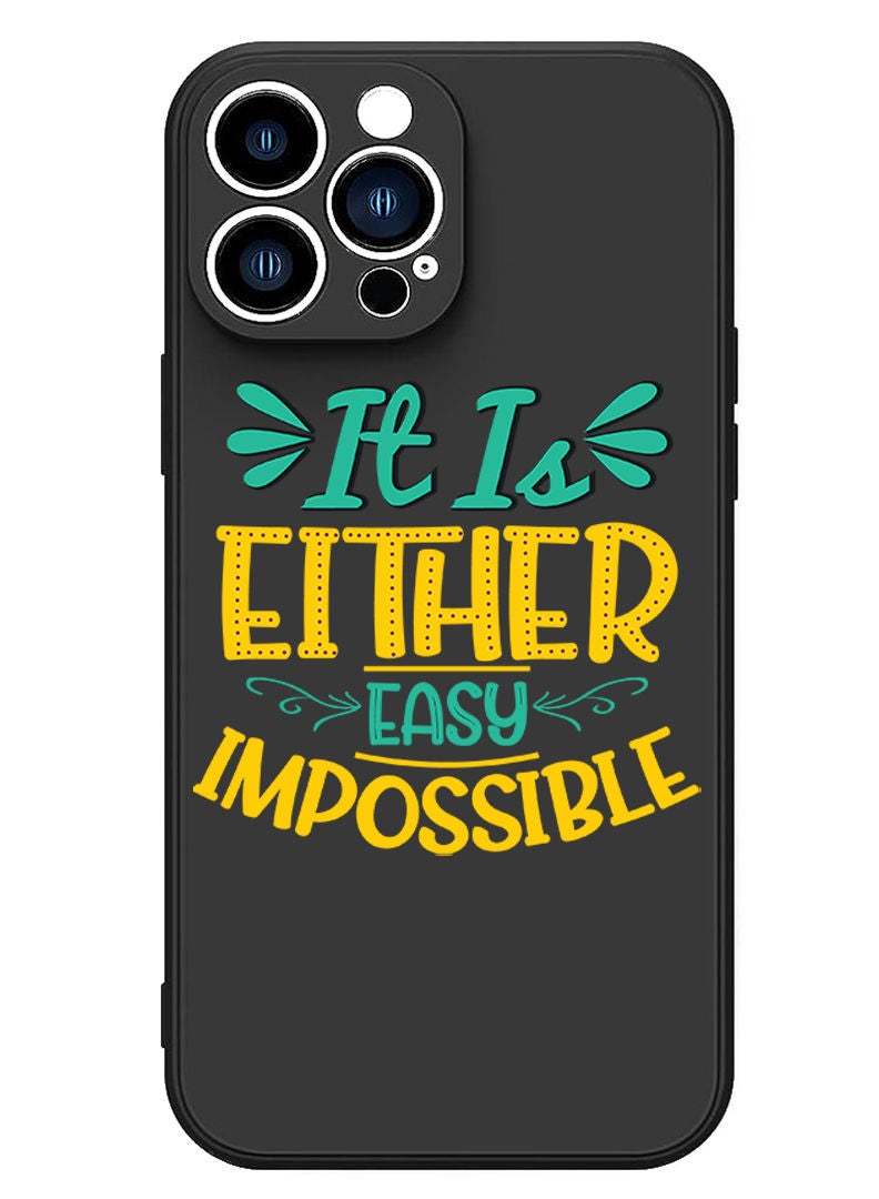 Theodor Protective Slim Fit Case Liquid Silicone Cover with Full Body Protection Anti-Scratch Shockproof Case For iPhone 12 Pro Max Black  - It is either easy impossible copy - Image 1