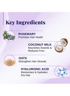 BARE ANATOMY Bare Anatomy Nature x Science Rosemary & Coconut Milk Hydrating Shampoo | Rosemary shampoo for frizzy, dull & dry hair | SLS & Paraben Free | Mild Shampoo for daily use | Shampoo for Women & Men 200mL  - Image 4