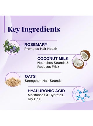 Nature x Science Rosemary & Coconut Milk Hydrating Shampoo | Rosemary shampoo for frizzy, dull & dry hair | SLS & Paraben Free | Mild Shampoo for daily use | Shampoo for Women & Men 200mL - view 4