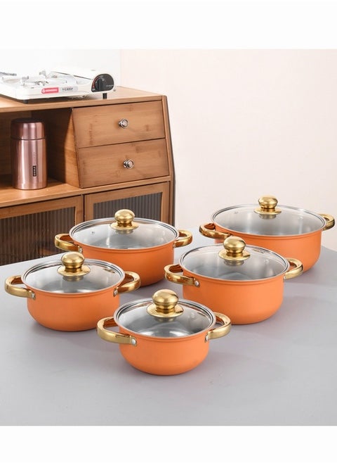 5 PCS Stainless Steel Cookware