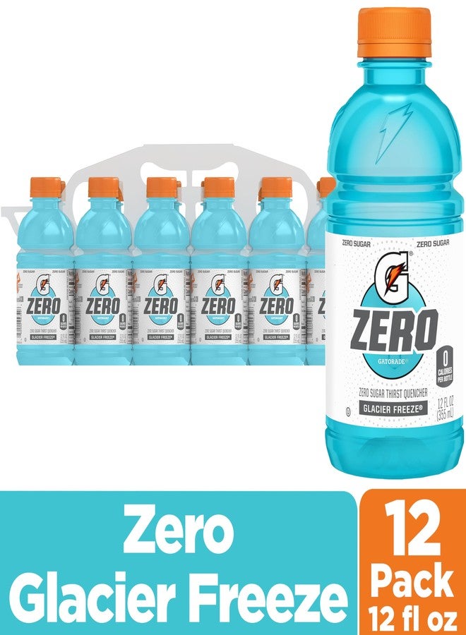 Gatorade Thirst Quencher Zero Sugar Sports Drink, Glacier Freeze, 12oz Bottles, 12 Pack, Electrolytes for Rehydration - Image 2