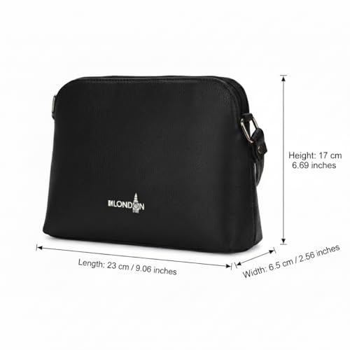 K London Women's Cross Body Sling Bag PU Leather Sling Bag for Women - Girls Travel Crossbody Bags with Adjustable Strap - Ladies Shoulder Purse Stylish Handbag - Image 3
