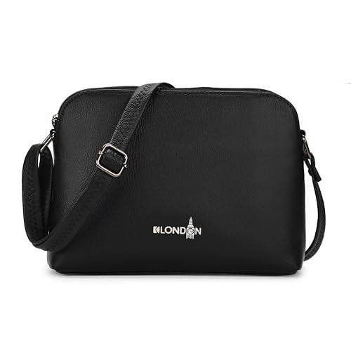 K London Women's Cross Body Sling Bag PU Leather Sling Bag for Women - Girls Travel Crossbody Bags with Adjustable Strap - Ladies Shoulder Purse Stylish Handbag - Image 1