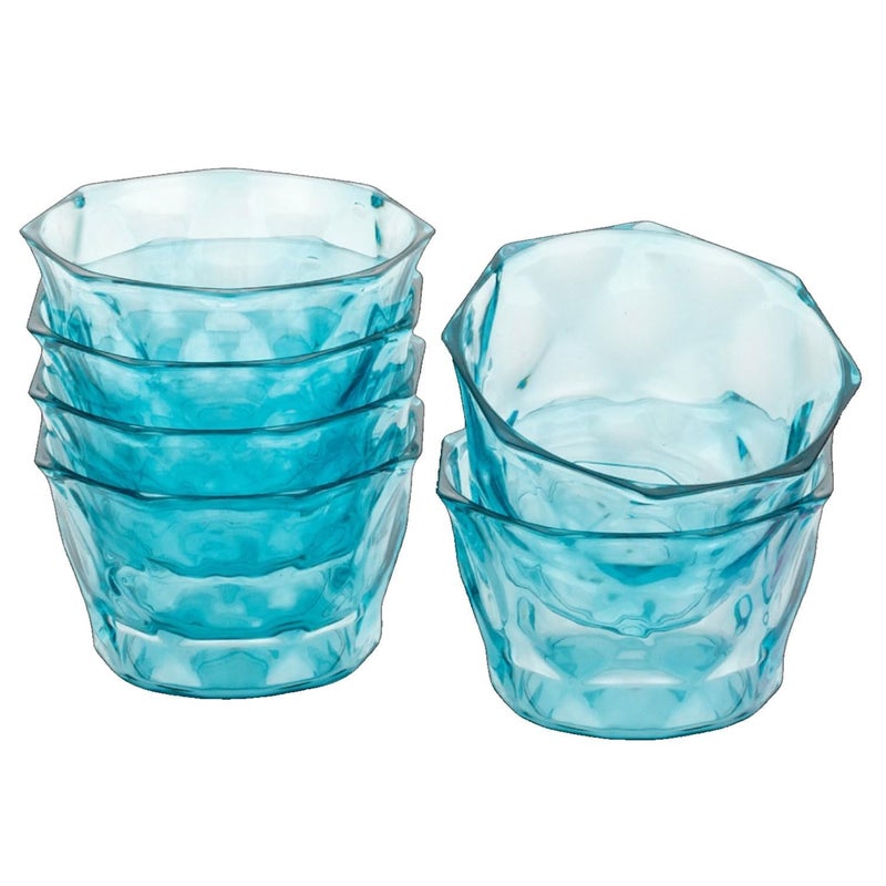 SHOPECOM Premium Ice Cream Dessert Serving Enjoy Treats for Desserts Milkshake, Fruit, Pudding Glass Serving Bowls, Perfect for Home, Restaurants, Parties Dishwasher Safe (6 pcs) - Image 1