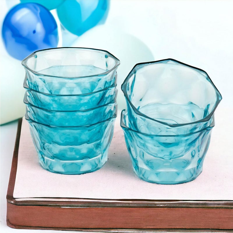 SHOPECOM Premium Ice Cream Dessert Serving Enjoy Treats for Desserts Milkshake, Fruit, Pudding Glass Serving Bowls, Perfect for Home, Restaurants, Parties Dishwasher Safe (6 pcs) - Image 2