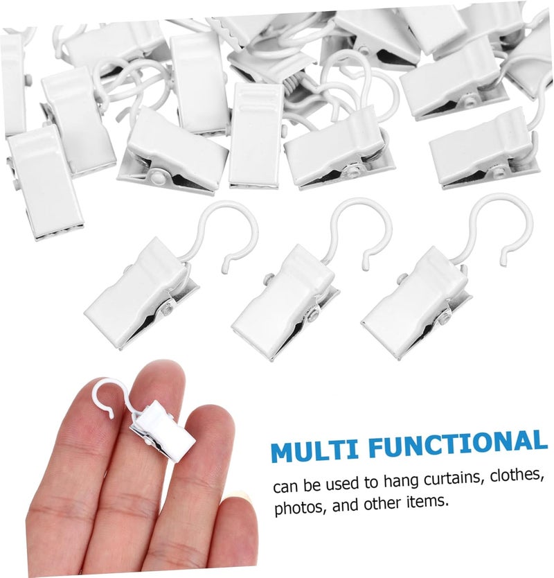 Zerodeko 120pcs Hanger Clips Hooks Heavy Duty Metal Clips Door Clothing Pant Laundry Hat Curtain Home Decor - Image 4