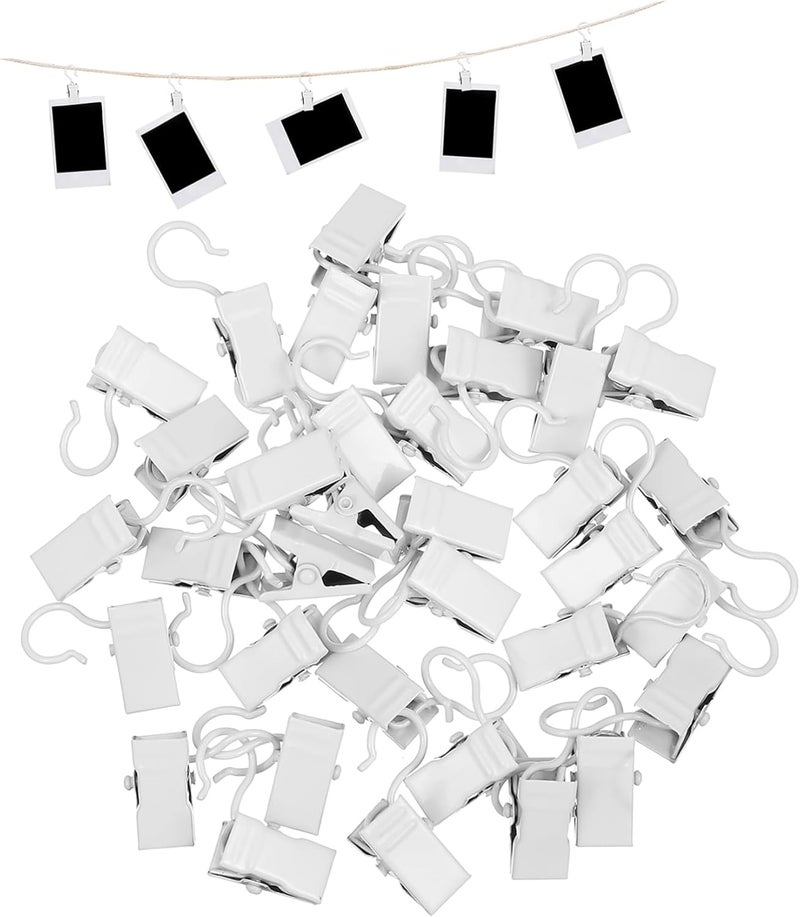 Zerodeko 120pcs Hanger Clips Hooks Heavy Duty Metal Clips Door Clothing Pant Laundry Hat Curtain Home Decor - Image 2