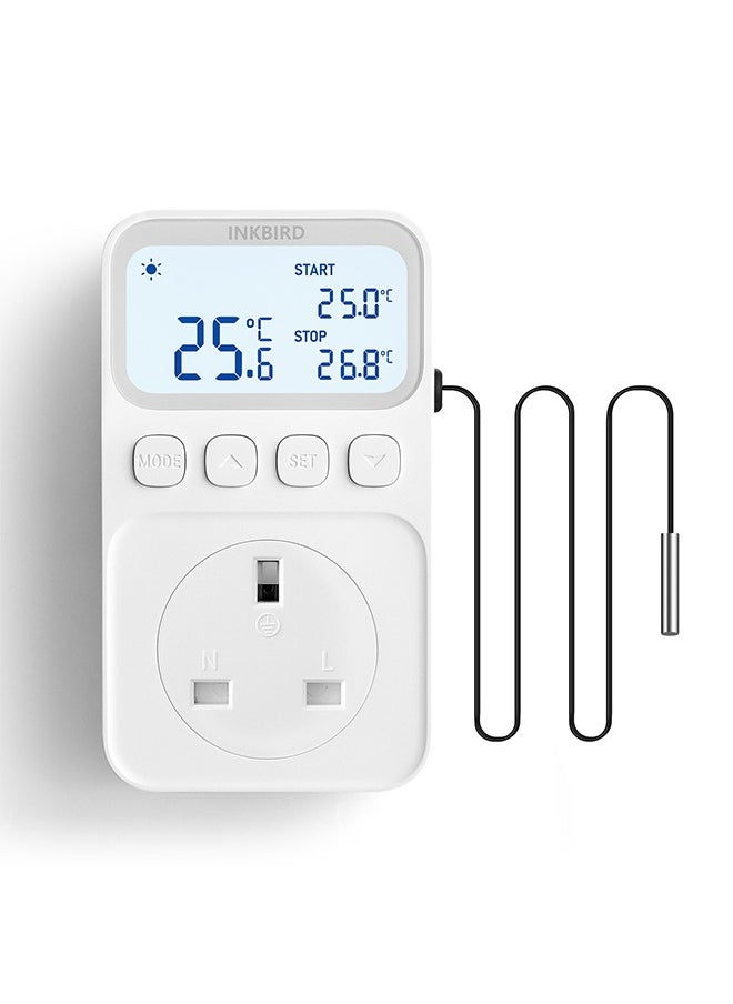 INKBIRD - INKBIRD Plug-in Timer Thermostat C216T Programmable Heating and Cooling Temperature Controller with Timing Control High/Low-Temperature Alarm Refrigeration Delay Memory Function - Image 1