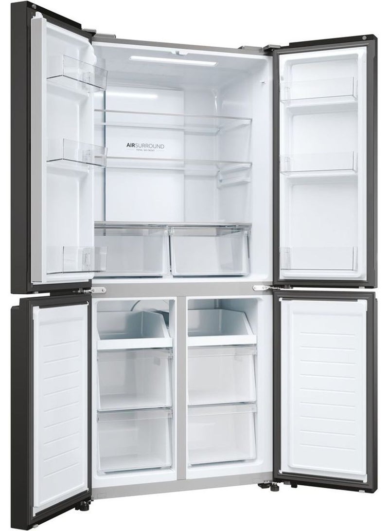 Haier French Door Refrigerator 433 Liters HRF-525MB Black - Image 4