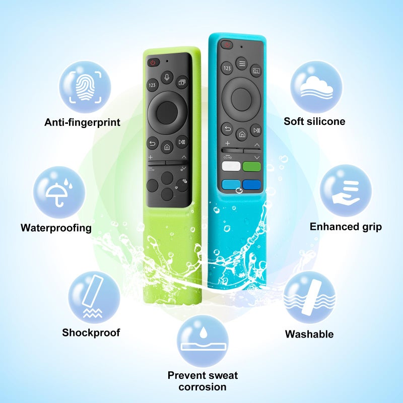 OMAIC Cover-for-Samsung-Smart-TV-Remote-Case-Silicone BN59-01385A (2 Pack) - Image 2