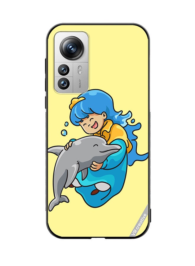 VR CREATIVE Protective Case Cover For Xiaomi 12 Pro Blue Princess Design Multicolour - Image 1