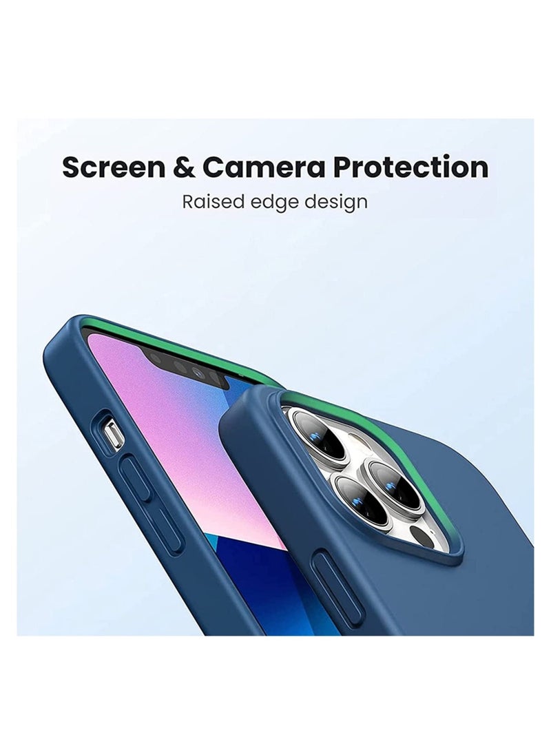 Raxoom Silicone Protective Case Compatible with iPhone 14 Pro Soft Liquid Gel Rubber Cover Shockproof Bumper Anti-Scratch Anti-Fingerprint Anti-Drop Slim Cover for iPhone (for iPhone 14 Plus  ) - Image 2