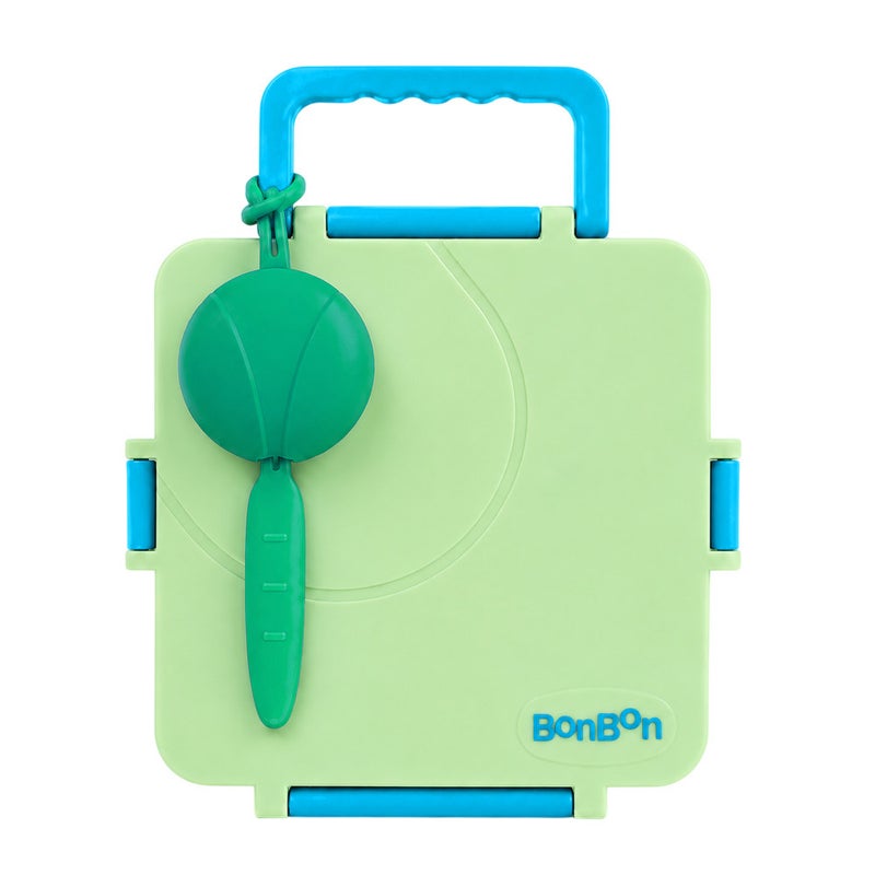 BonBon - Grand 3-4 Compartments Leakproof Lunchbox - Green/Blue - Image 1