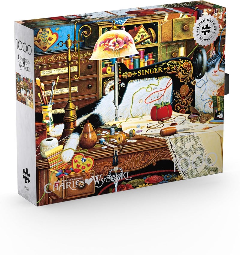 Buffalo Games - Silver Select - Charles Wysocki - Maggie The Messmaker - 1000 Piece Jigsaw Puzzle for Adults -Challenging Puzzle Perfect for Game Nights - Finished Size is 26.75 x 19.75 - Image 1