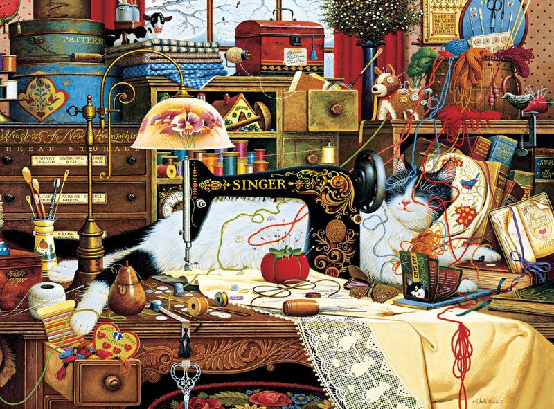 Buffalo Games - Silver Select - Charles Wysocki - Maggie The Messmaker - 1000 Piece Jigsaw Puzzle for Adults -Challenging Puzzle Perfect for Game Nights - Finished Size is 26.75 x 19.75 - Image 2