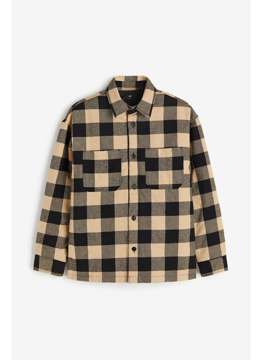 اتش اند ام Loose Fit Padded Overshirt
