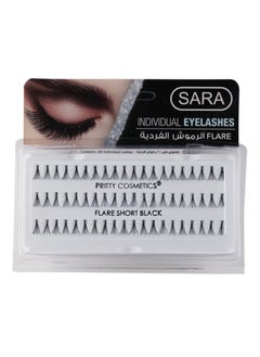 SARA Sara Ind Flare 5Ply Short Black Eyelash - Full and Voluminous Lashes for a Natural, Stunning Look  - Image 1