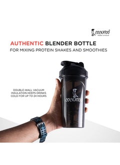 Cockatoo Cs-01 Plastic Shaker Bottle (Black, 700 Milliliters)  - Image 2