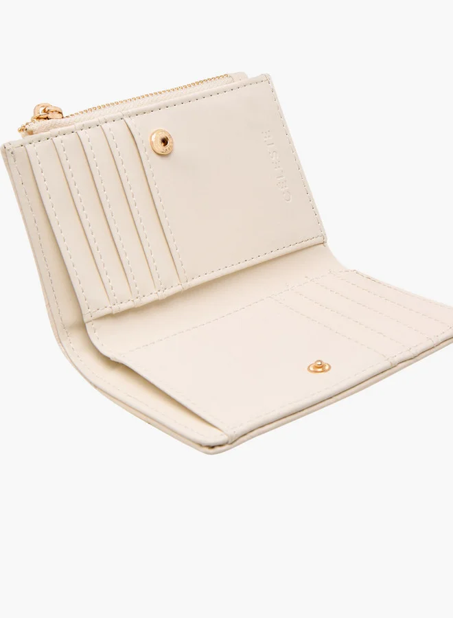 Celeste Quilted Bi-Fold Wallet with Zip Closure