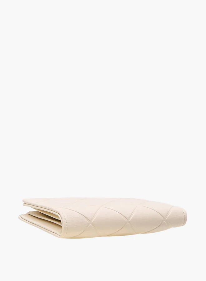 Celeste Quilted Bi-Fold Wallet with Zip Closure