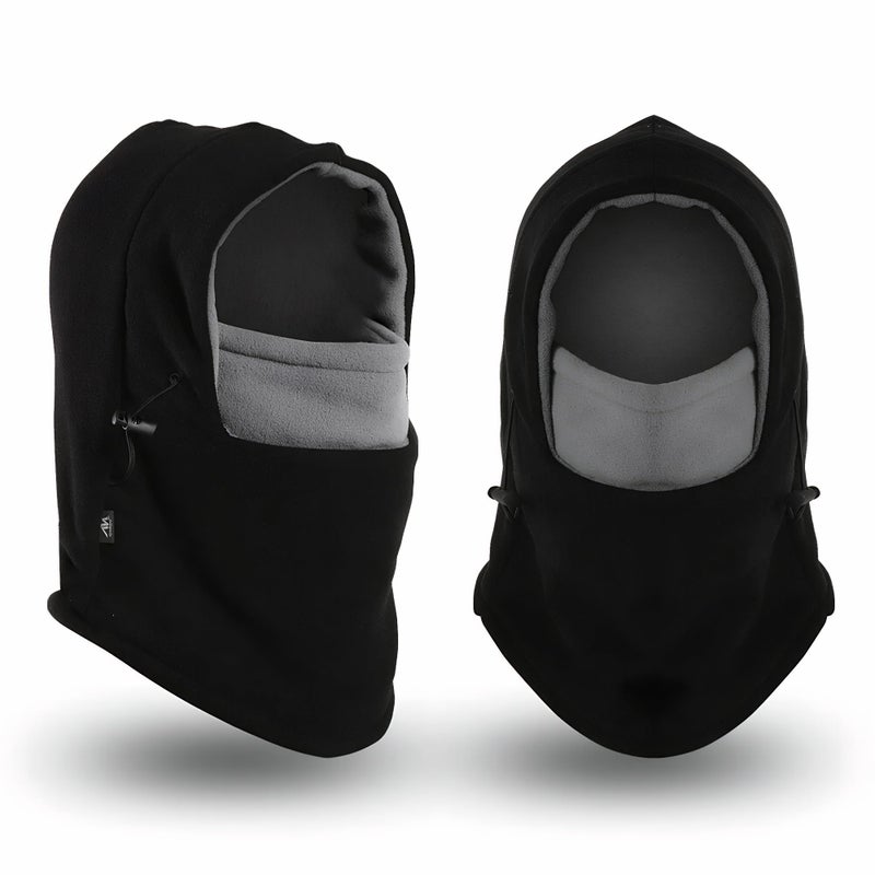 Mealah Balaclava Ski Mask for Men/Women - Cold Weather Windproof Thermal Face Mask Snowboarding Neck Gaiter Black - Image 4