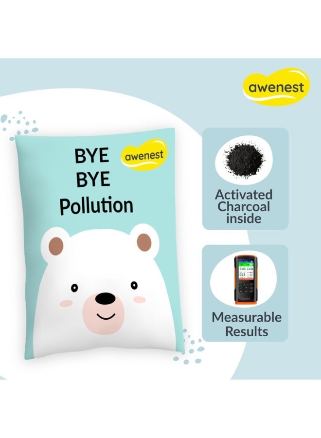 Awenest Bye Bye Pollution Air Purifying Bag | Activated Charcoal Deodorizer for Car, Baby Room, Wardrobe & Home | Removes Pollutants, Allergens, Humidity, Bad Odour | Premium, Odourless & Long-Lasting - Image 2