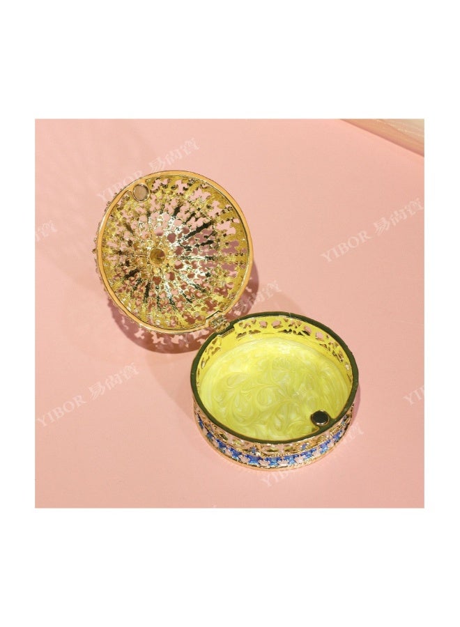 Beauenty Retro Russian egg Qibao burn handicrafts European luxury decorative enamel ornaments/blue - Image 1