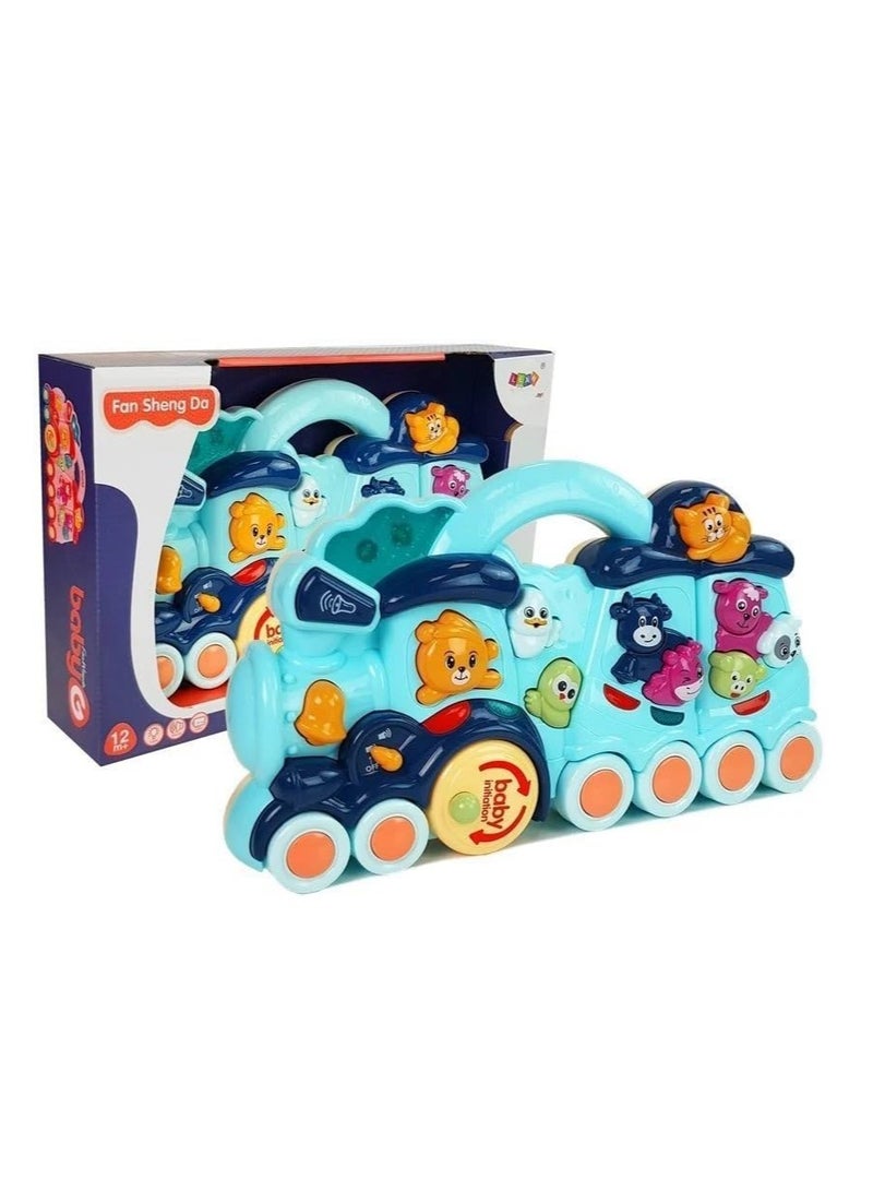 UKR Musical Animal Train Toy – Electronic Light & Music Interactive Baby Toy Train with Sound Effects for Toddlers | Fun Learning Train for Kids - Image 2