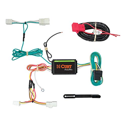 CURT 56259 Vehicle-Side Custom 4-Pin Trailer Wiring Harness, Fits Select Subaru WRX , Black - Image 1