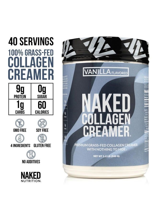 Nakd Naked Collagen Coffee Creamer - Vanilla Collagen Creamer For Coffee - Dairy-Free, Gluten-Free, GMO-Free - Support Hair, Skin, and Nails - 40 Servings - Image 2