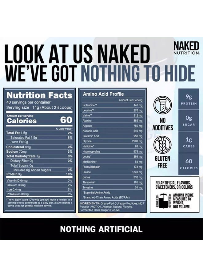 Nakd Naked Collagen Coffee Creamer - Vanilla Collagen Creamer For Coffee - Dairy-Free, Gluten-Free, GMO-Free - Support Hair, Skin, and Nails - 40 Servings - Image 5