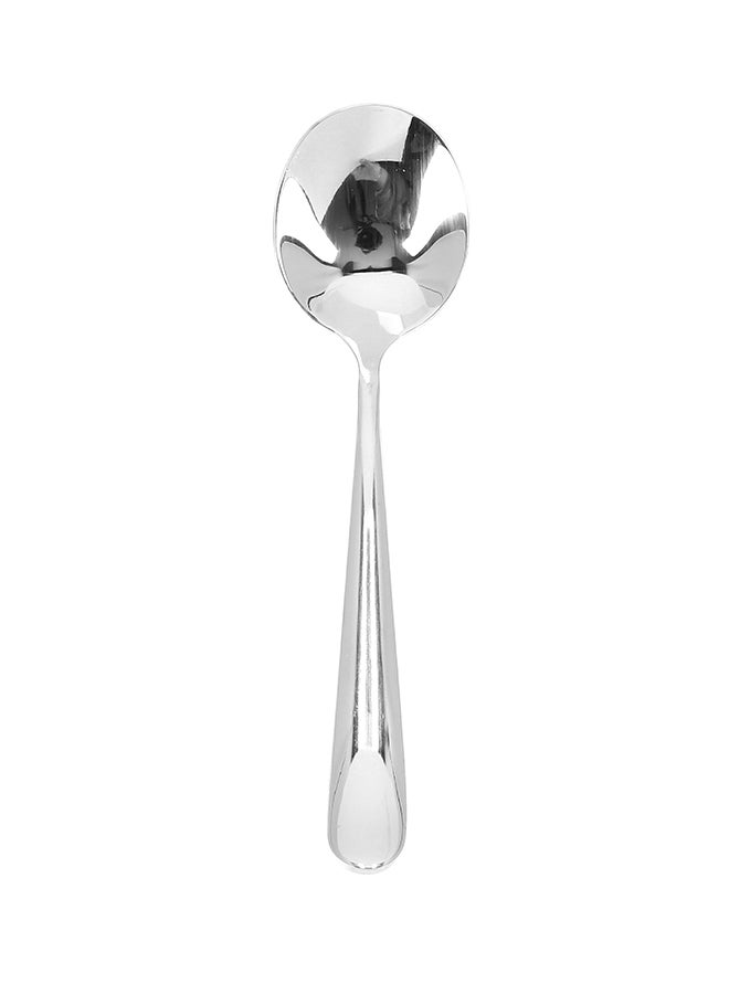 Royalford 2-Piece Soup Spoon Set Silver/Black - Image 2