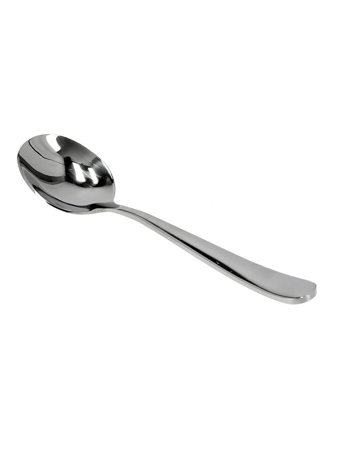 Royalford 2-Piece Soup Spoon Set Silver/Black - Image 1