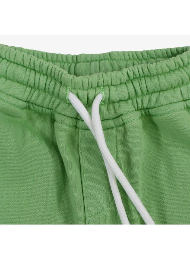 Boys Cotton Shorts – Green - Image 3