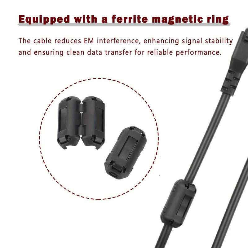 39.37in 4Pin AMS Lite Extension Cable for A1 Series 3D Printer, High Quality Core, Magnetic Ring Included - Image 2