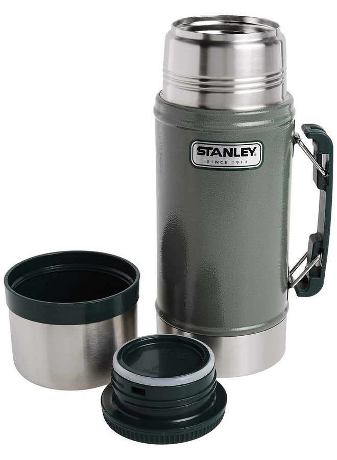 Stanley Classic Legendary Vacuum Insulated Food Jar - Stainless Steel, Naturally Bpa-Free Container - Keeps Food/Liquid Hot Or Cold For 15 Hours - Leak Resistant, Hammertone Green, 24 Oz / 0.71 L  - Image 4